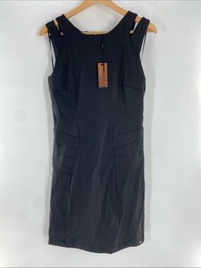 Maria Valentina Black Sleeveless Dress Size S NWT
